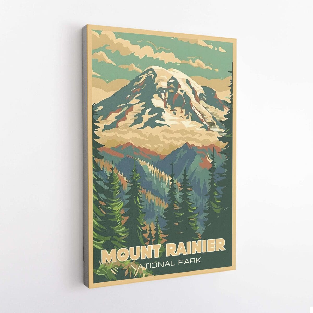 Mount Rainier National Park Timeless Beauty Canvas UnitedWorldMemories