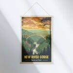 New River Gorge National Park Adventure Hanger Poster UnitedWorldMemories