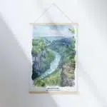 New River Gorge National Park Timeless Tranquility Hanger Poster UnitedWorldMemories