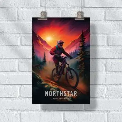 Northstar Bike Park Epic Trails Poster UnitedWorldMemories