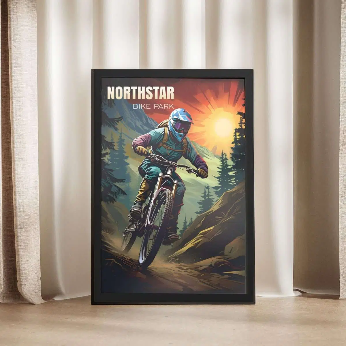 Northstar Bike Park Extreme Framed Poster UnitedWorldMemories