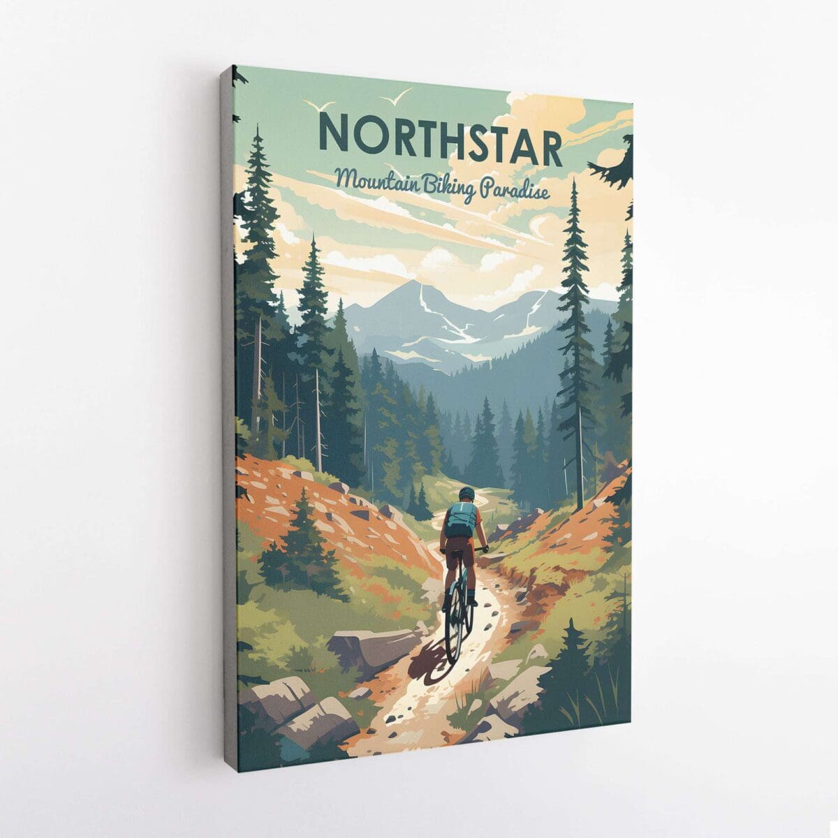 Northstar Mountain Biking Paradise Canvas UnitedWorldMemories