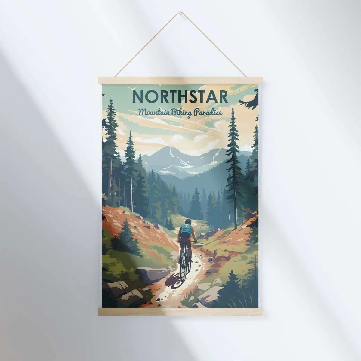 Northstar Mountain Biking Paradise Hanger Poster UnitedWorldMemories