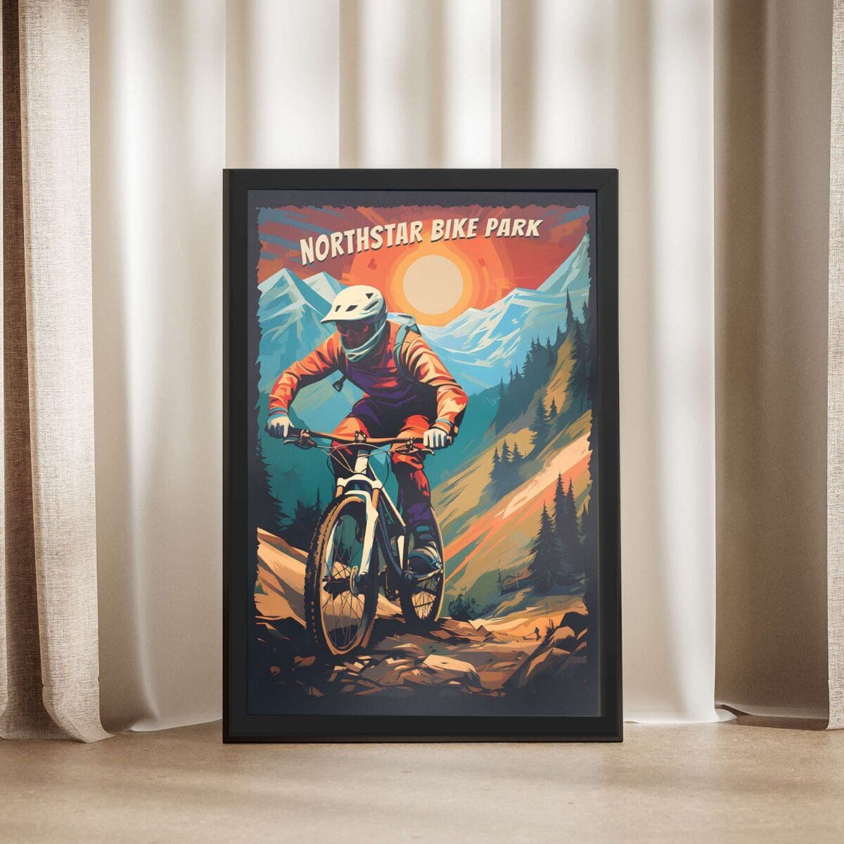 Northstar Mountain Trailblazing Thrills Framed Poster UnitedWorldMemories
