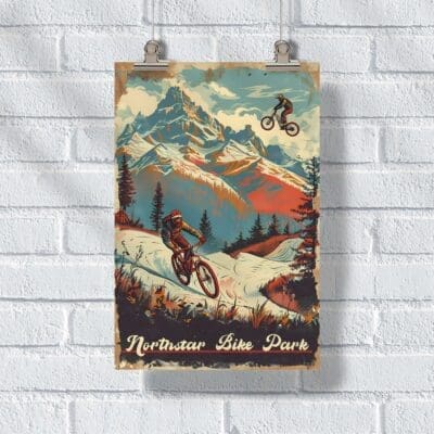 Northstar Vintage Mountain Adventure Poster UnitedWorldMemories