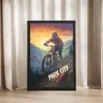 Park City Epic Trails Framed Poster UnitedWorldMemories