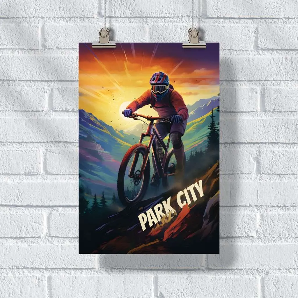 Park City Epic Trails Poster UnitedWorldMemories