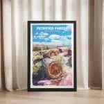 Petrified Forest National Park Impressionist Stones Framed Poster UnitedWorldMemories