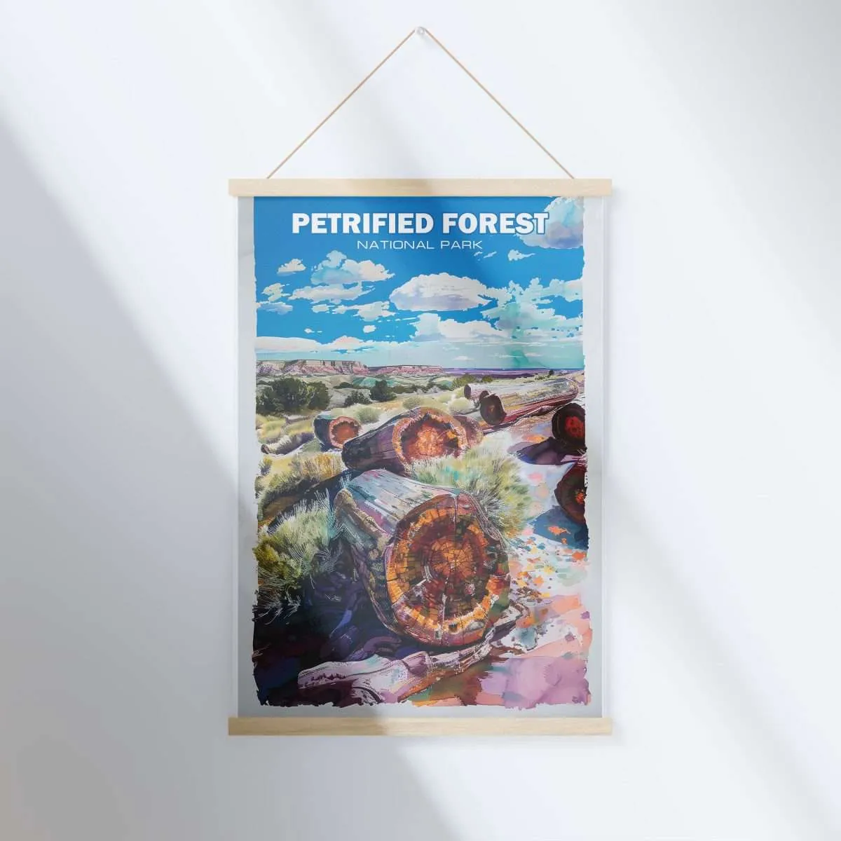 Petrified Forest National Park Impressionist Stones Hanger Poster UnitedWorldMemories