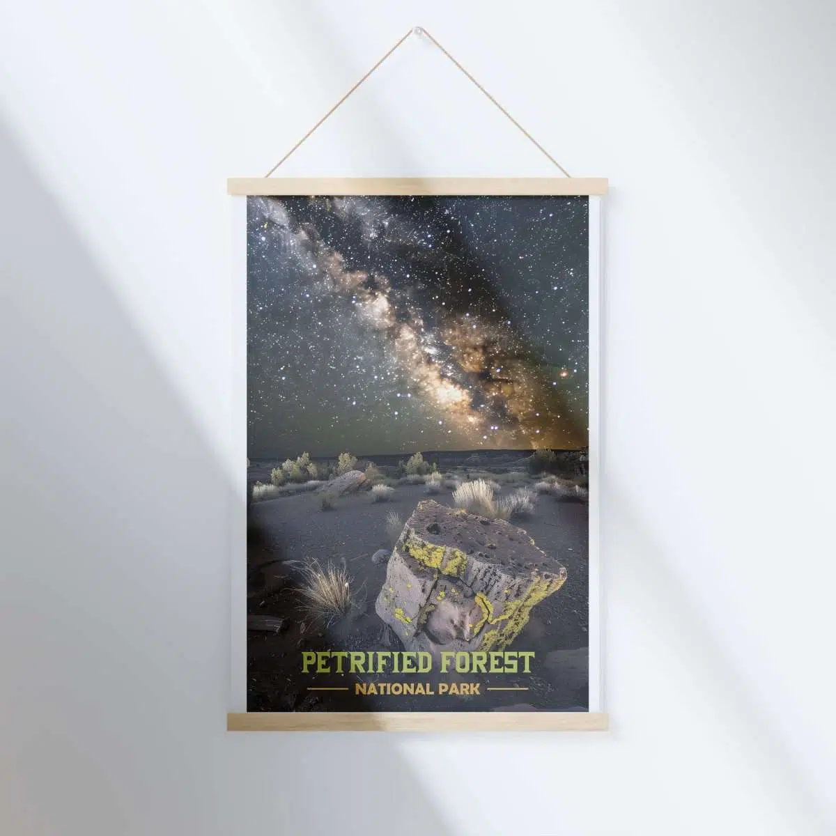 Petrified Forest National Park Night Sky Hanger Poster UnitedWorldMemories