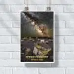 Petrified Forest National Park Night Sky Poster UnitedWorldMemories