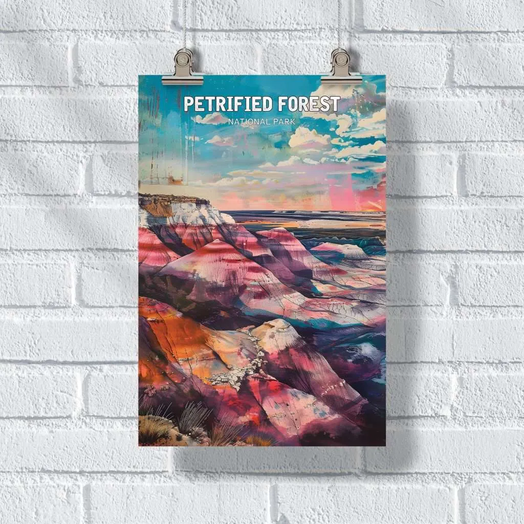 Petrified Forest National Park Painted Desert Poster UnitedWorldMemories