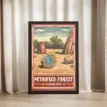 Petrified Forest National Park Vibrant Majesty Framed Poster UnitedWorldMemories