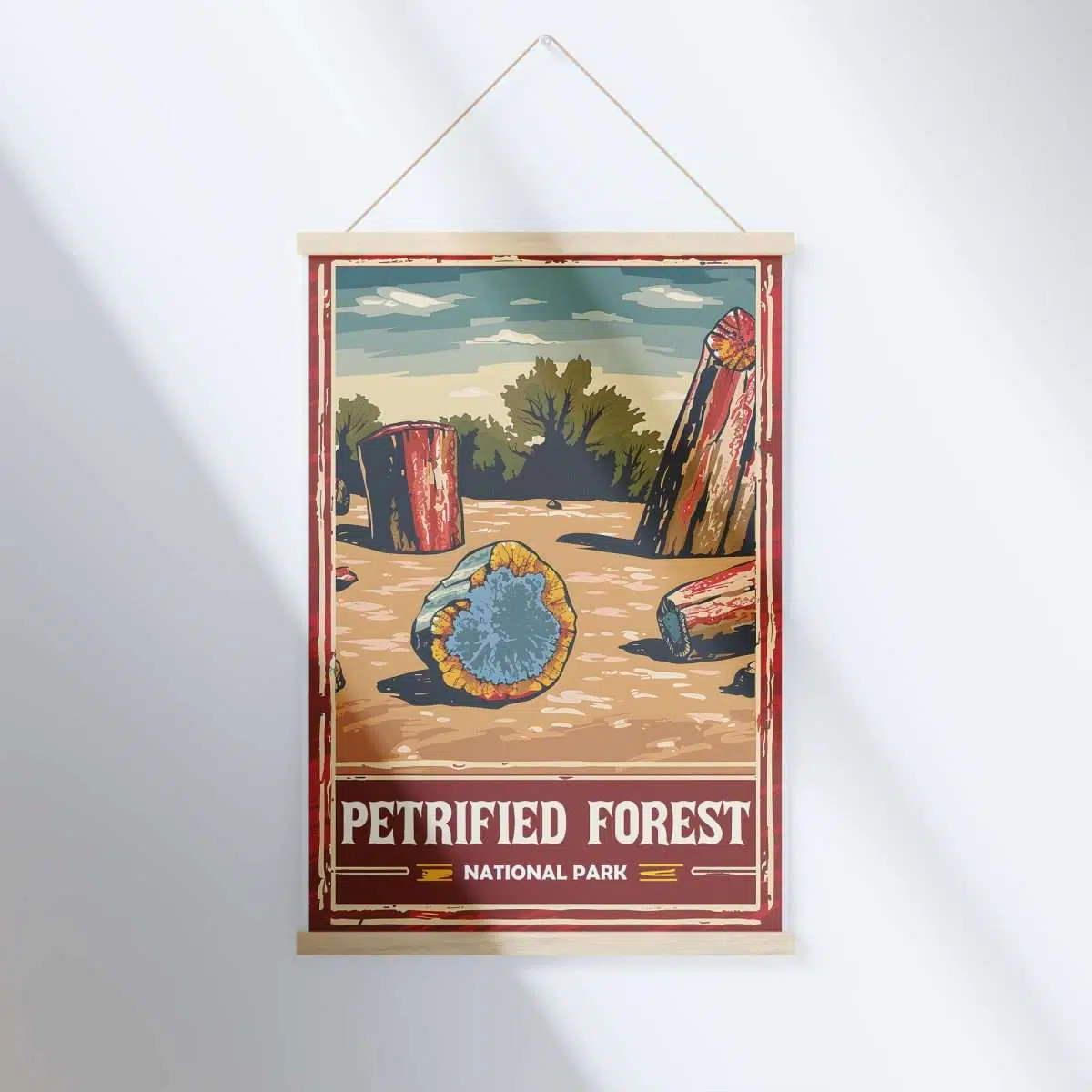 Petrified Forest National Park Vibrant Majesty Hanger Poster UnitedWorldMemories