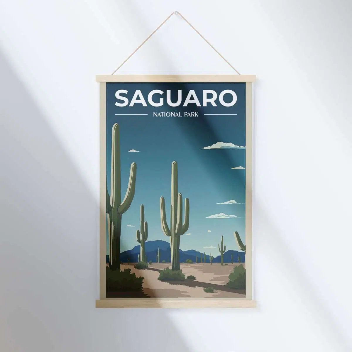 Saguaro National Park Cactus Wilderness Hanger Poster UnitedWorldMemories