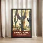 Saguaro National Park Desert Giants Framed Poster UnitedWorldMemories