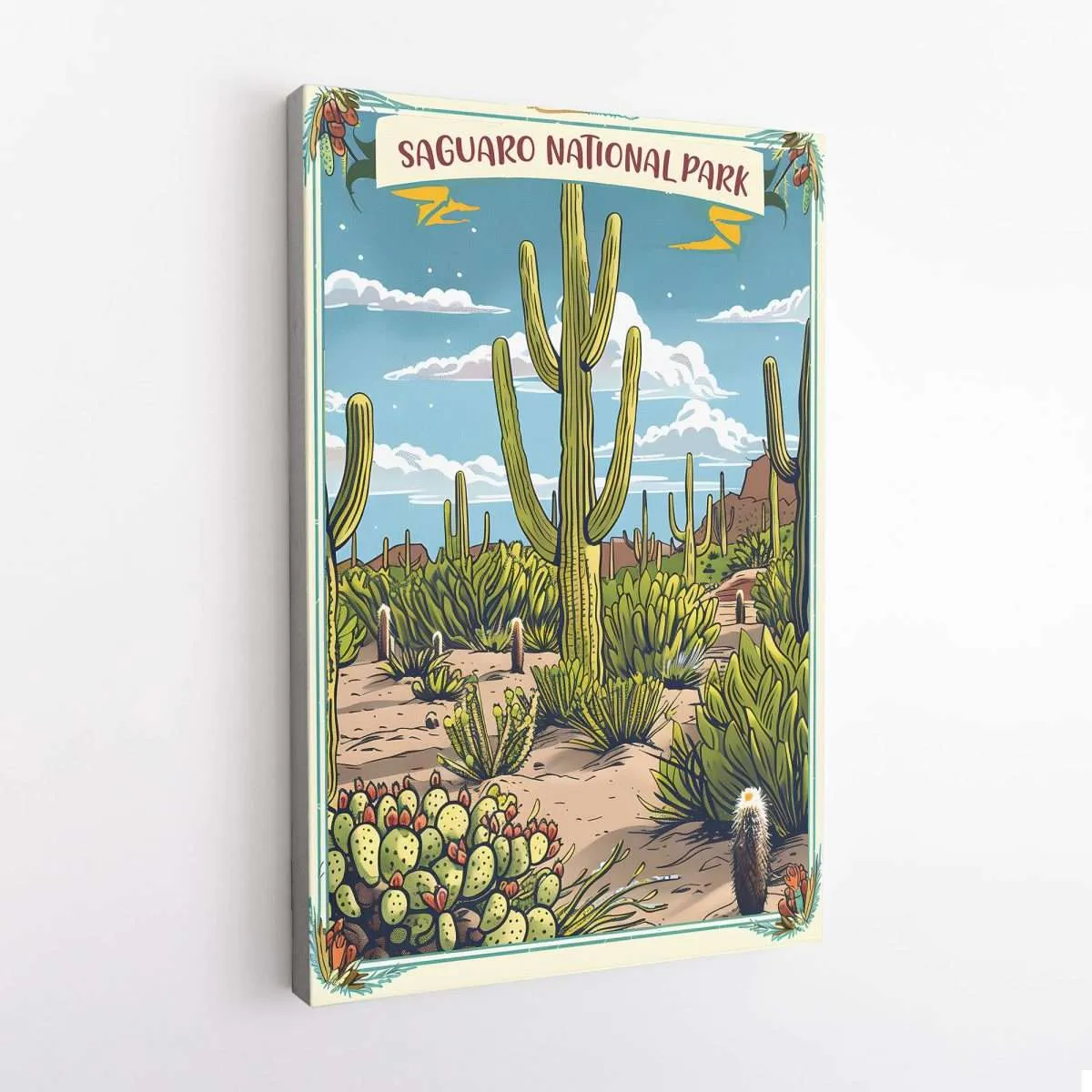 Saguaro National Park Desert Majesty Canvas UnitedWorldMemories