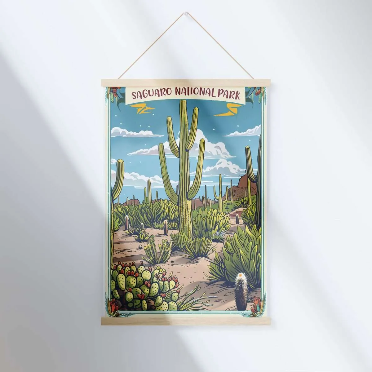 Saguaro National Park Desert Majesty Hanger Poster UnitedWorldMemories