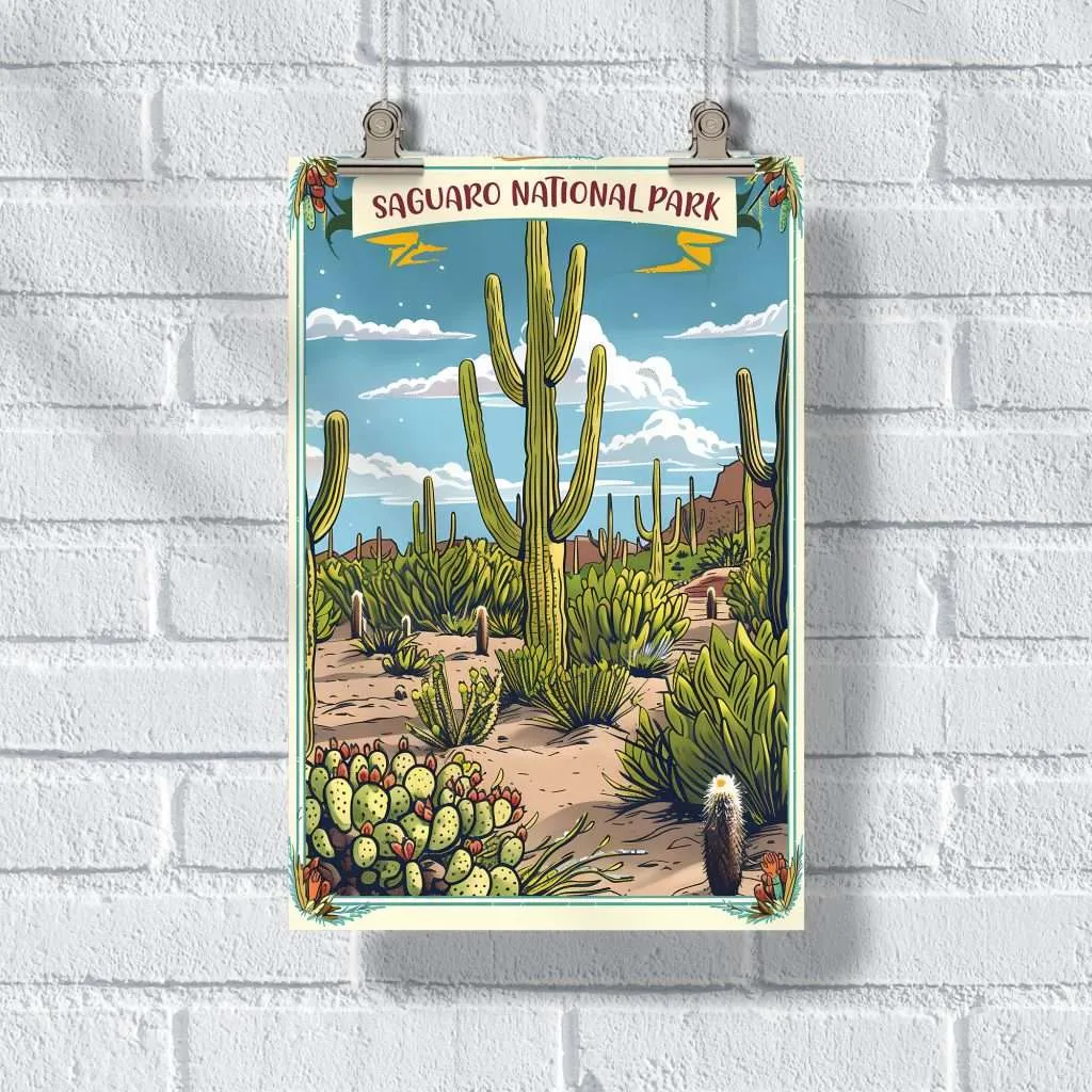 Saguaro National Park Desert Majesty Poster UnitedWorldMemories