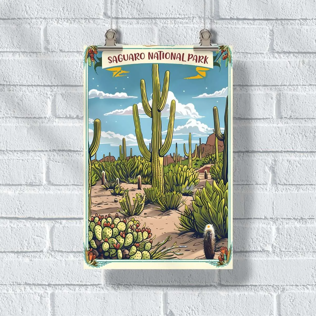 Saguaro National Park Desert Majesty Poster UnitedWorldMemories