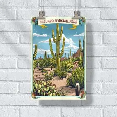 Saguaro National Park Desert Majesty Poster UnitedWorldMemories