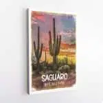 Saguaro National Park Sunset Canvas UnitedWorldMemories