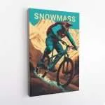 Snowmass Mountain Bike Canvas UnitedWorldMemories