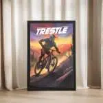 Trestle Bike Park Epic Trails Await Framed Poster UnitedWorldMemories