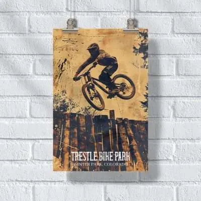 Trestle Bike Park Extreme Poster UnitedWorldMemories