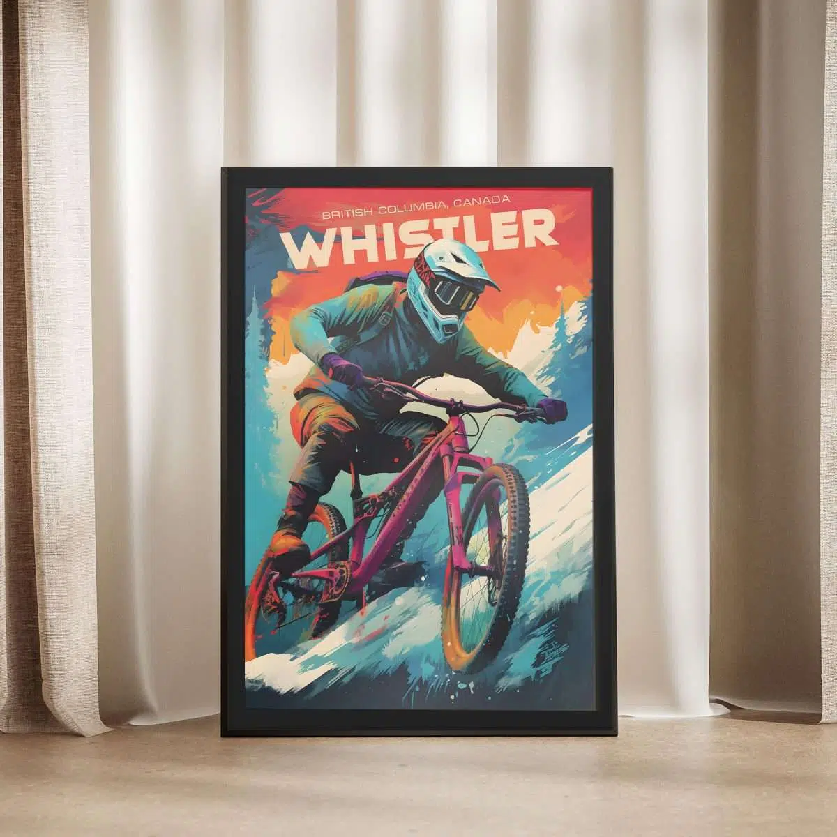 Whistler Bike Park Epic Rides Framed Poster UnitedWorldMemories