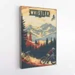 Whistler Bike Park Retro Canvas UnitedWorldMemories