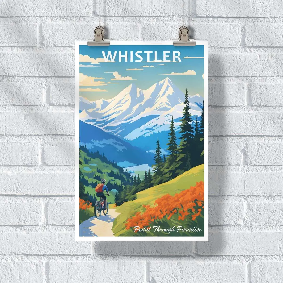 Whistler Pedal Through Paradise Poster UnitedWorldMemories