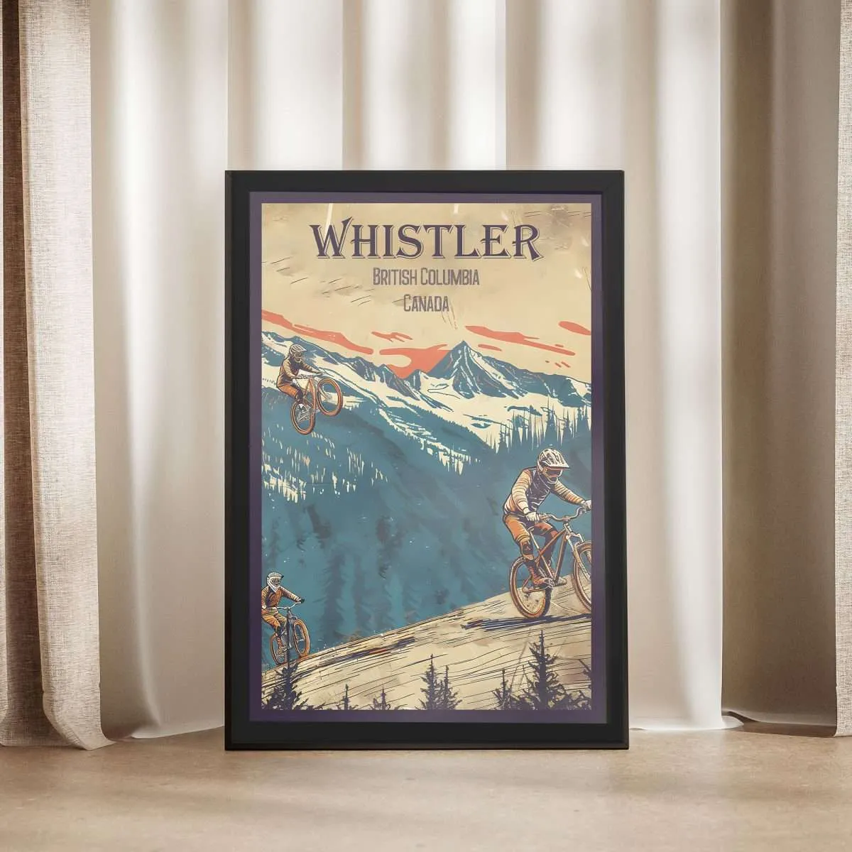 Whistler Ride Through History Framed Poster UnitedWorldMemories