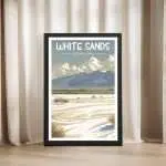 White Sands National Park Desert Bliss Framed Poster UnitedWorldMemories