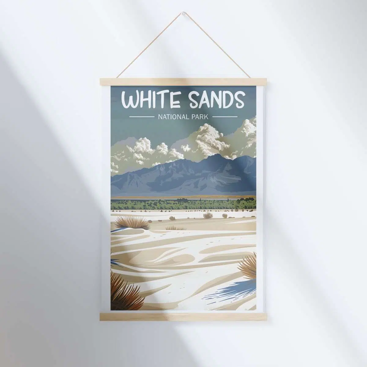 White Sands National Park Desert Bliss Hanger Poster UnitedWorldMemories