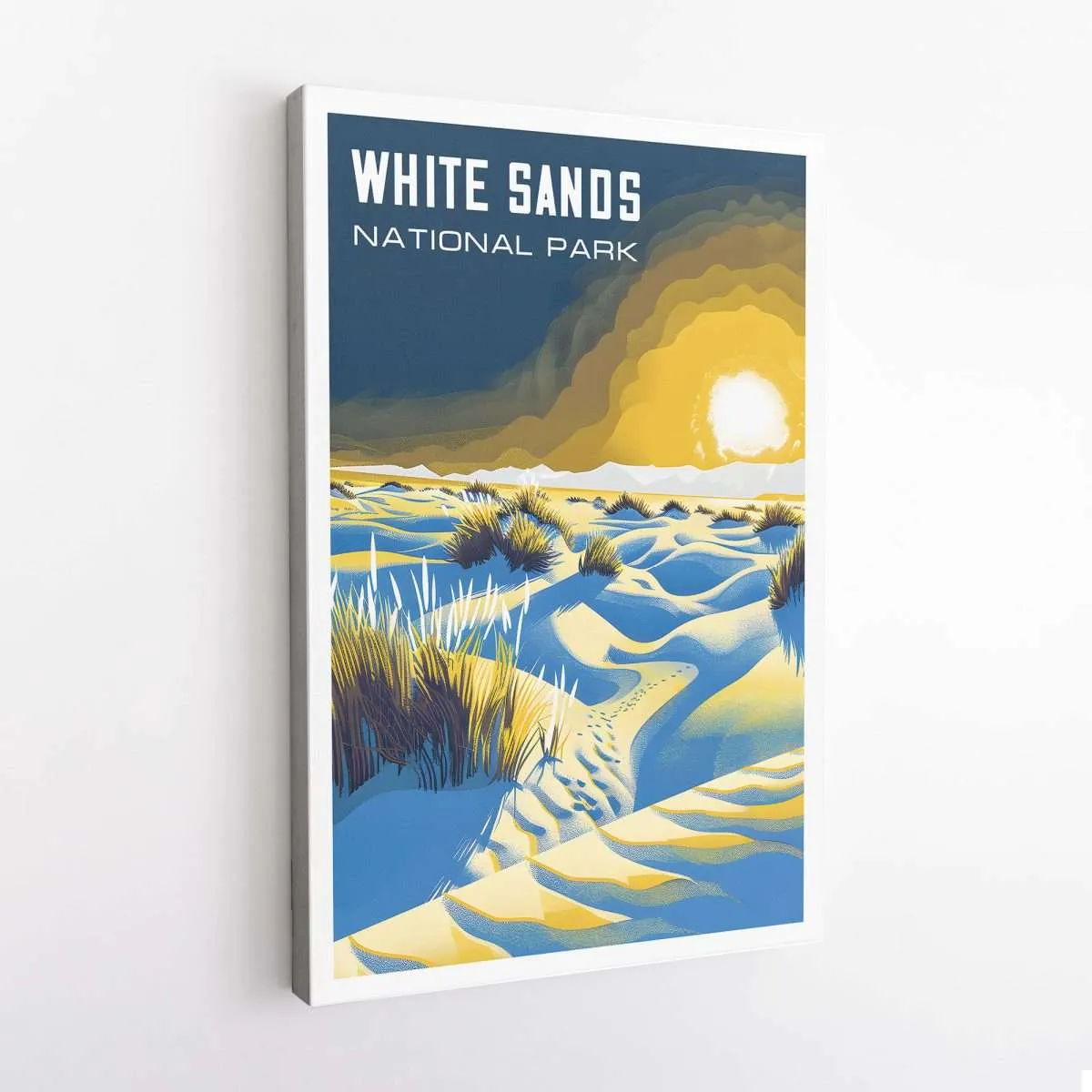 White Sands National Park Desert Mirage Canvas UnitedWorldMemories