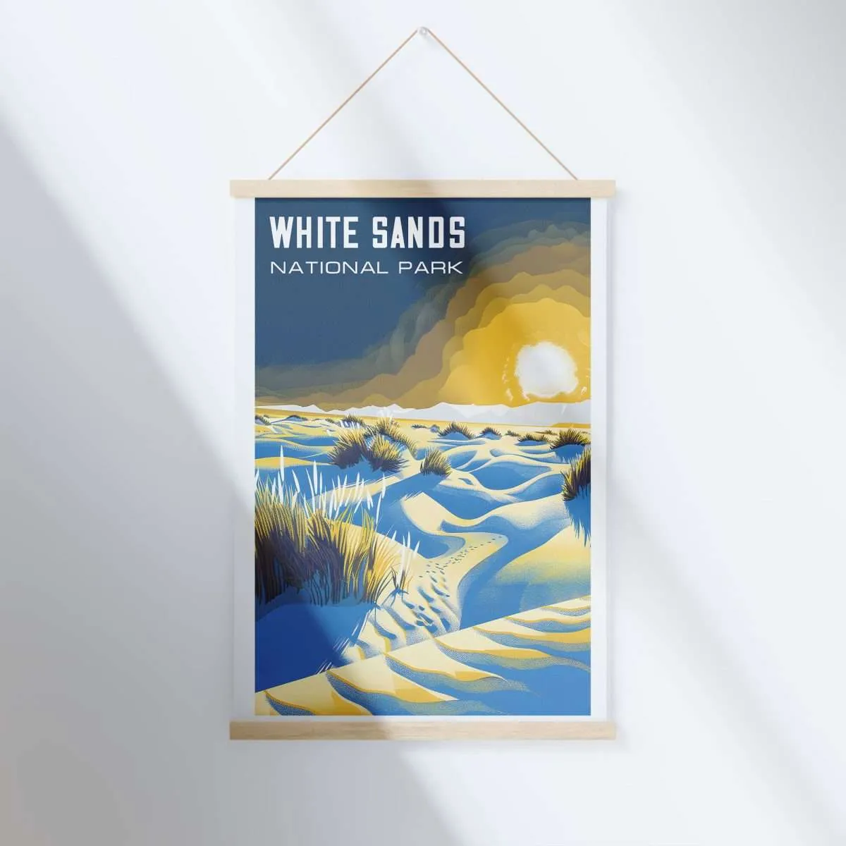 White Sands National Park Desert Mirage Hanger Poster UnitedWorldMemories