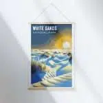 White Sands National Park Desert Mirage Hanger Poster UnitedWorldMemories