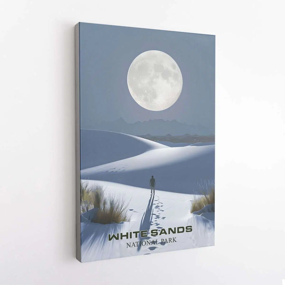 White Sands National Park Moonlit Sands Canvas UnitedWorldMemories