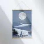 White Sands National Park Moonlit Sands Hanger Poster UnitedWorldMemories