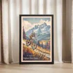 Bikepark Serfaus Fiss Ladis Alpine Rush Framed Poster UnitedWorldMemories