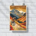 Bikepark Serfaus Fiss Ladis Mountain Majesty Poster UnitedWorldMemories