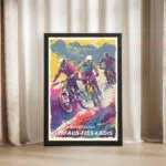 Bikepark Serfaus Fiss Ladis Trail Thrills Framed Poster UnitedWorldMemories