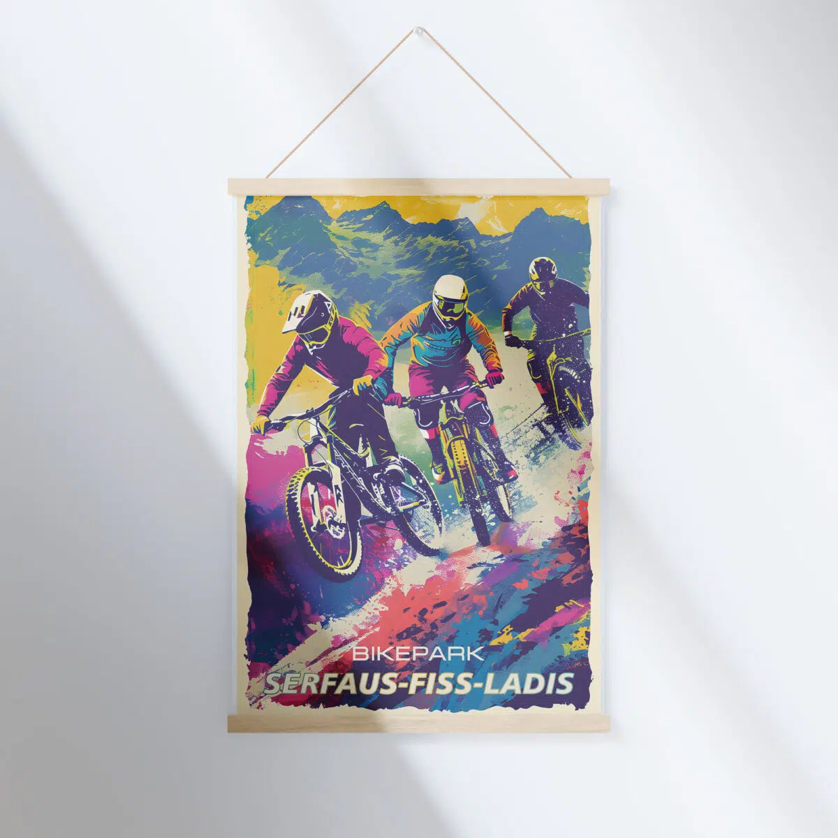 Bikepark Serfaus Fiss Ladis Trail Thrills Hanger Poster UnitedWorldMemories