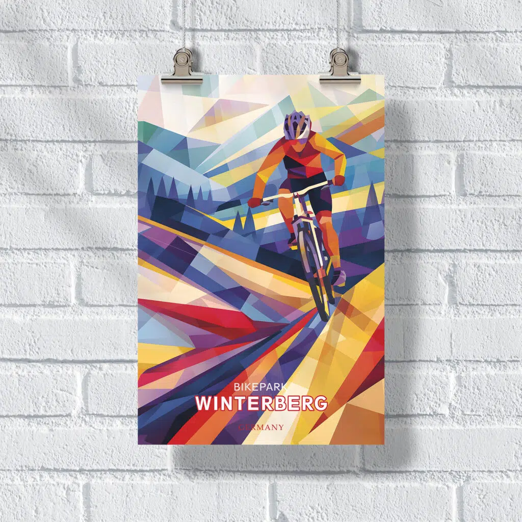 Bikepark Winterberg Alpine Energy Poster UnitedWorldMemories