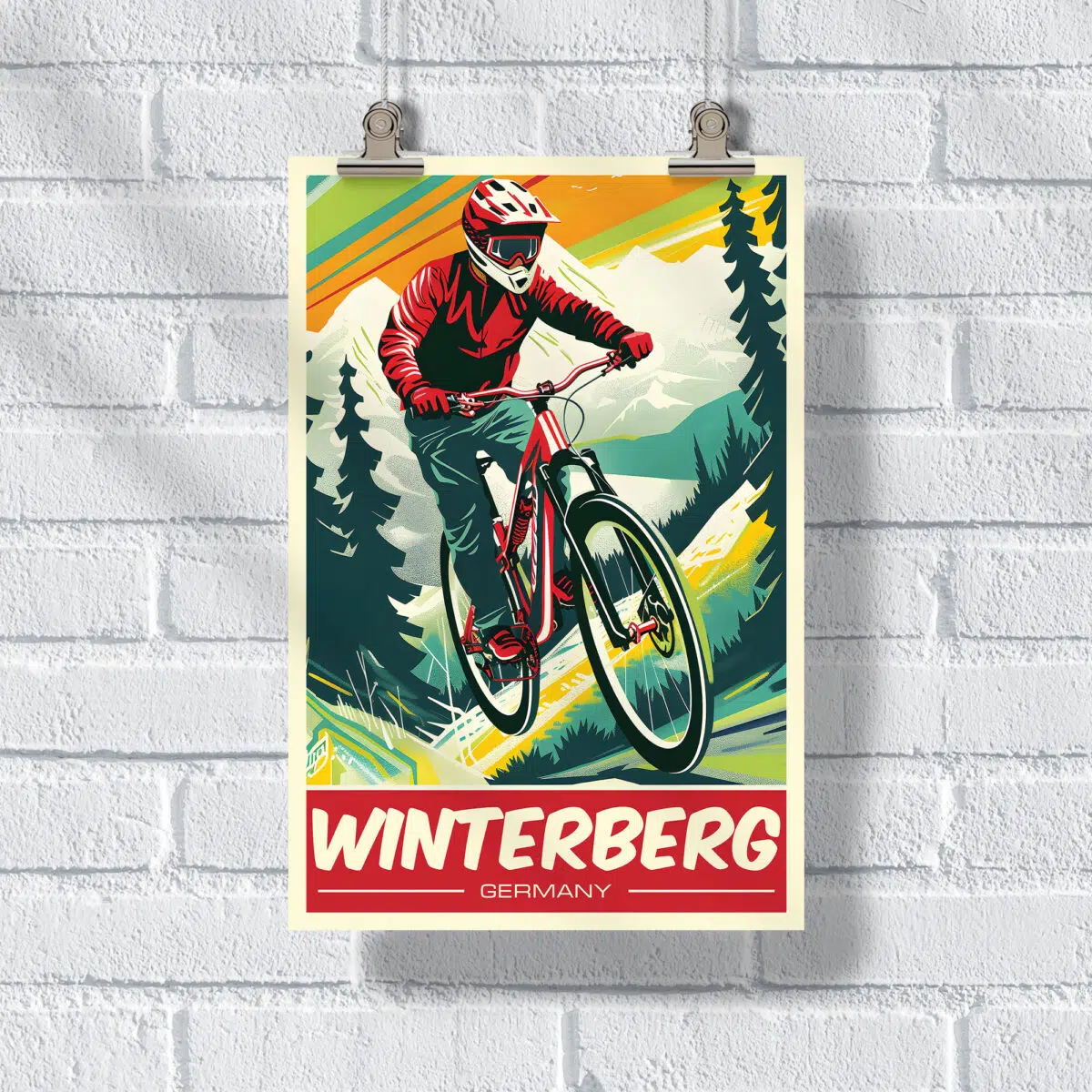 Bikepark Winterberg Mountain Adventure Poster UnitedWorldMemories