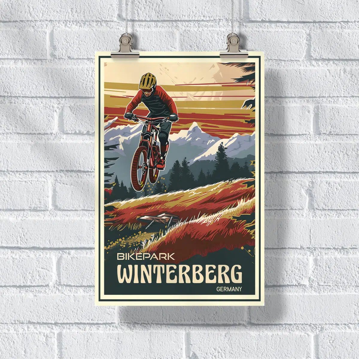 Bikepark Winterberg Winterberg Thrills Poster UnitedWorldMemories