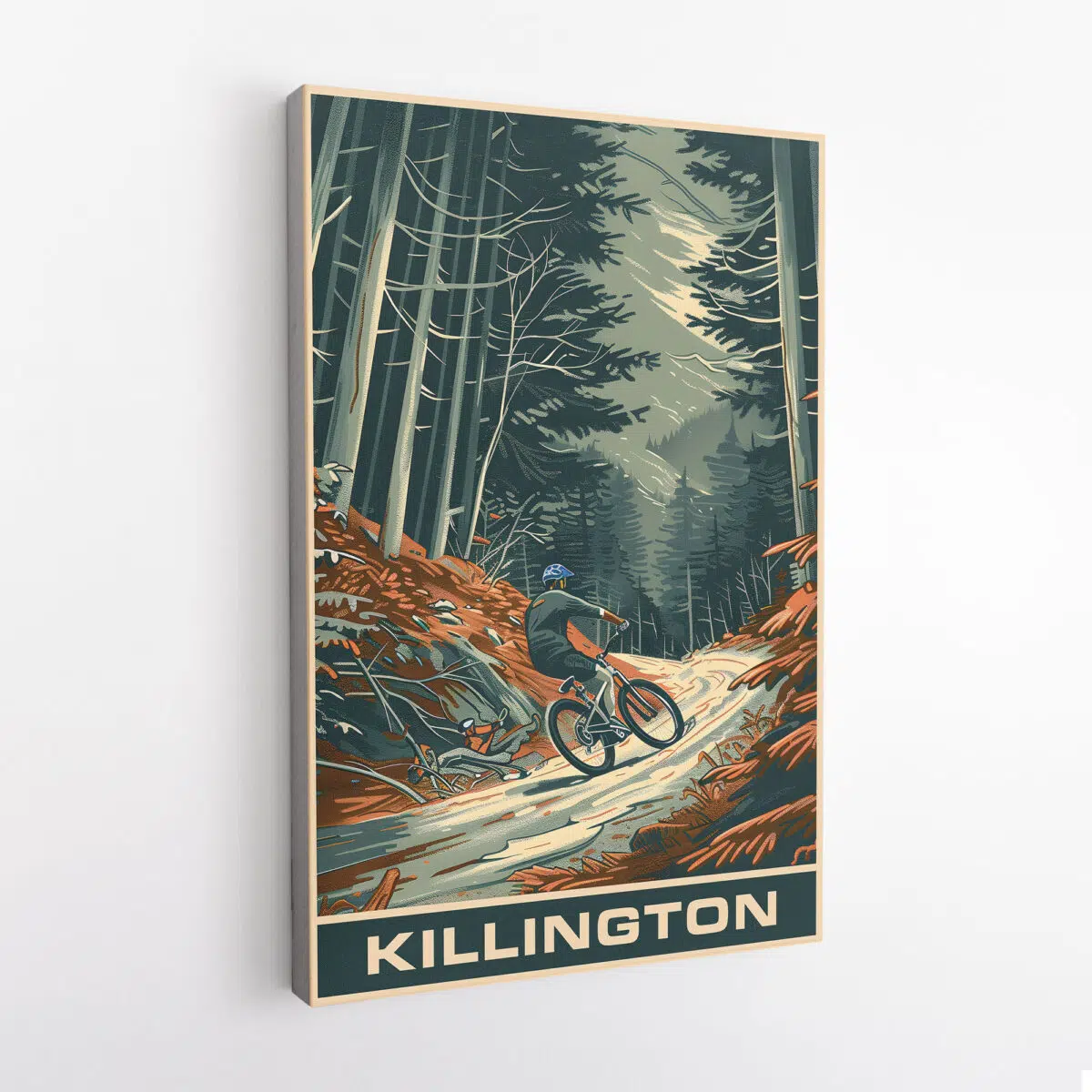 Killington Bike Park Woodland Adventure Canvas UnitedWorldMemories