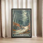 Killington Bike Park Woodland Adventure Framed Poster UnitedWorldMemories