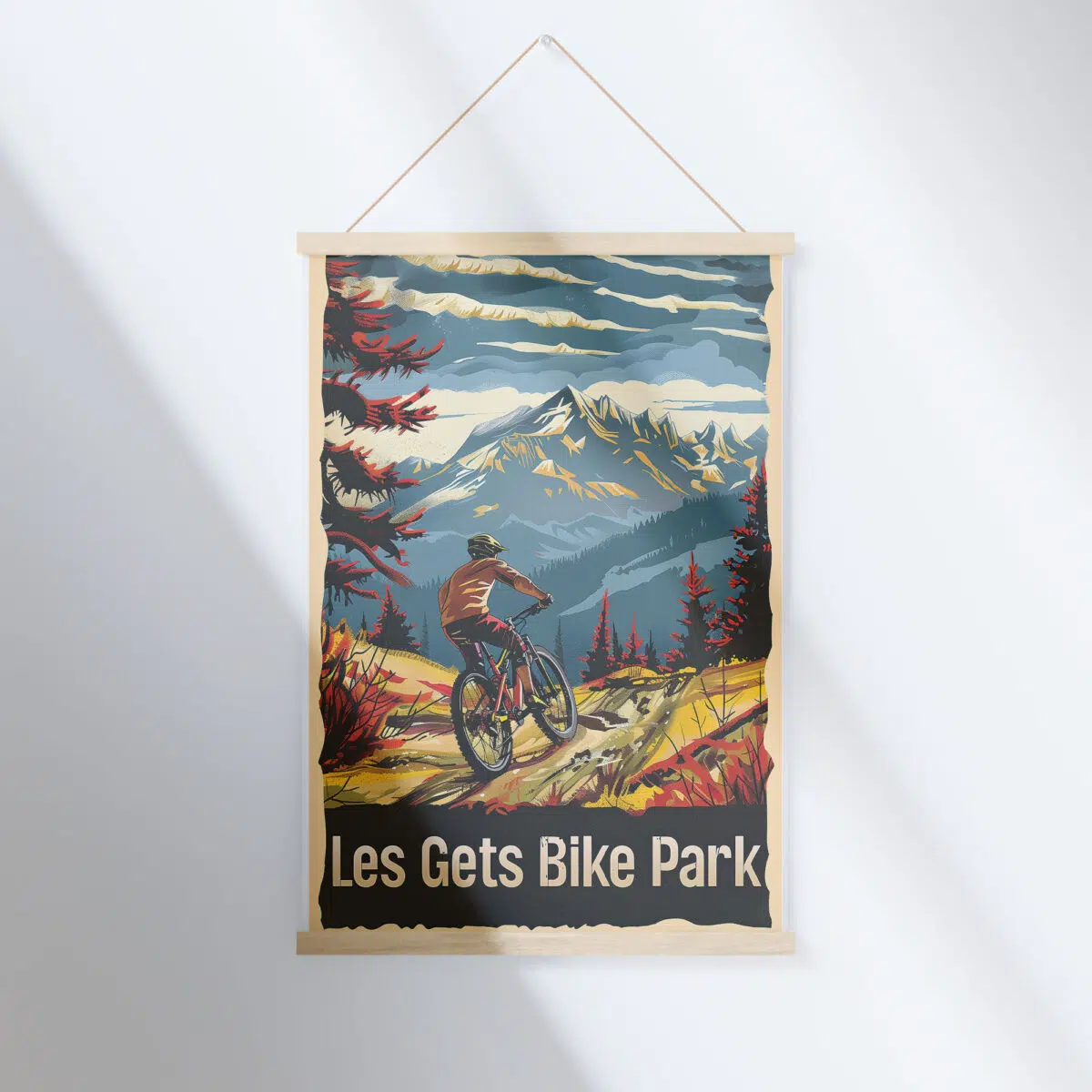 Les Gets Bike Park Alpine Adventure Hanger Poster UnitedWorldMemories